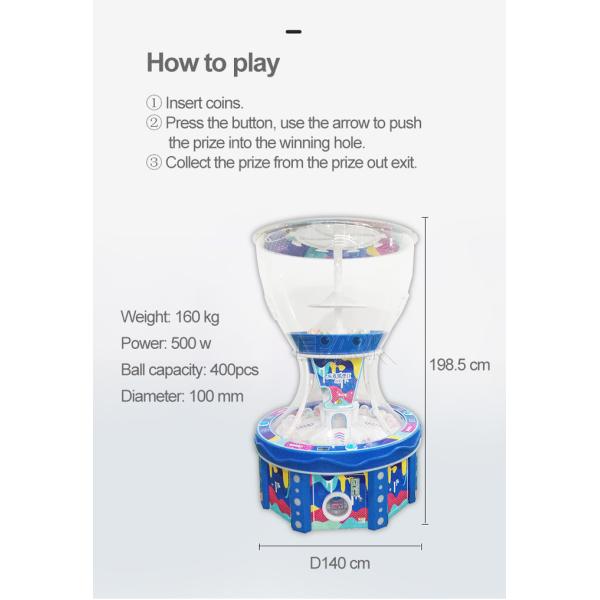 Indoor Toy Store Coin Operated Ball Paradise 4 Player Capsule Game Machine