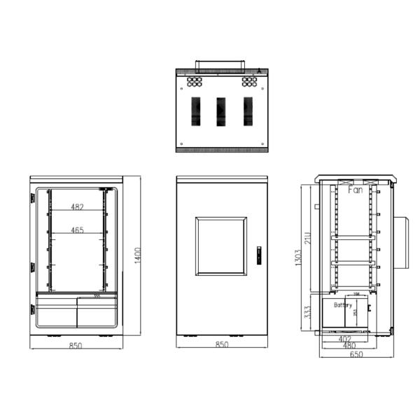 Pole Mount Power Supply Enclosure