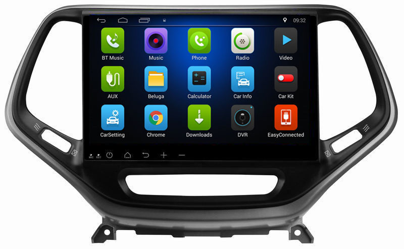 Ouchuangbo car gps nav ndroid 8.1 system for Jeep Cherokee 2016 with BT USB wifi 4 Core CPU calculator function