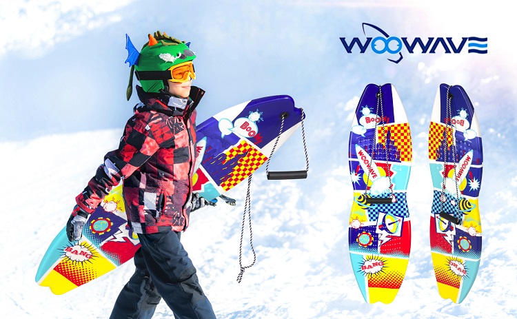 Colorful Single Snow Sled for Children XPE Material and Rope Included