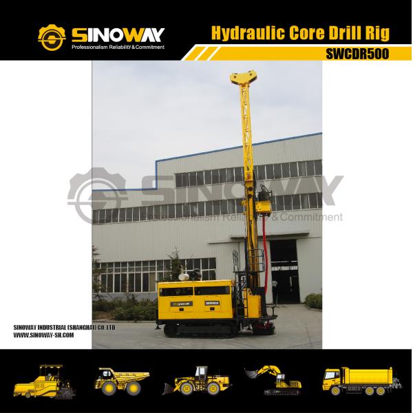 Portable Crawler Drilling Rig Equipment 145KW Rated Power High Efficiency