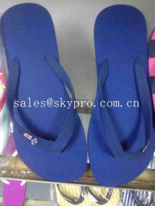 China Blue Orange Green Pink Printing OEM Foam Slippers Uniex Plus Size EVA Flip Flops on sale