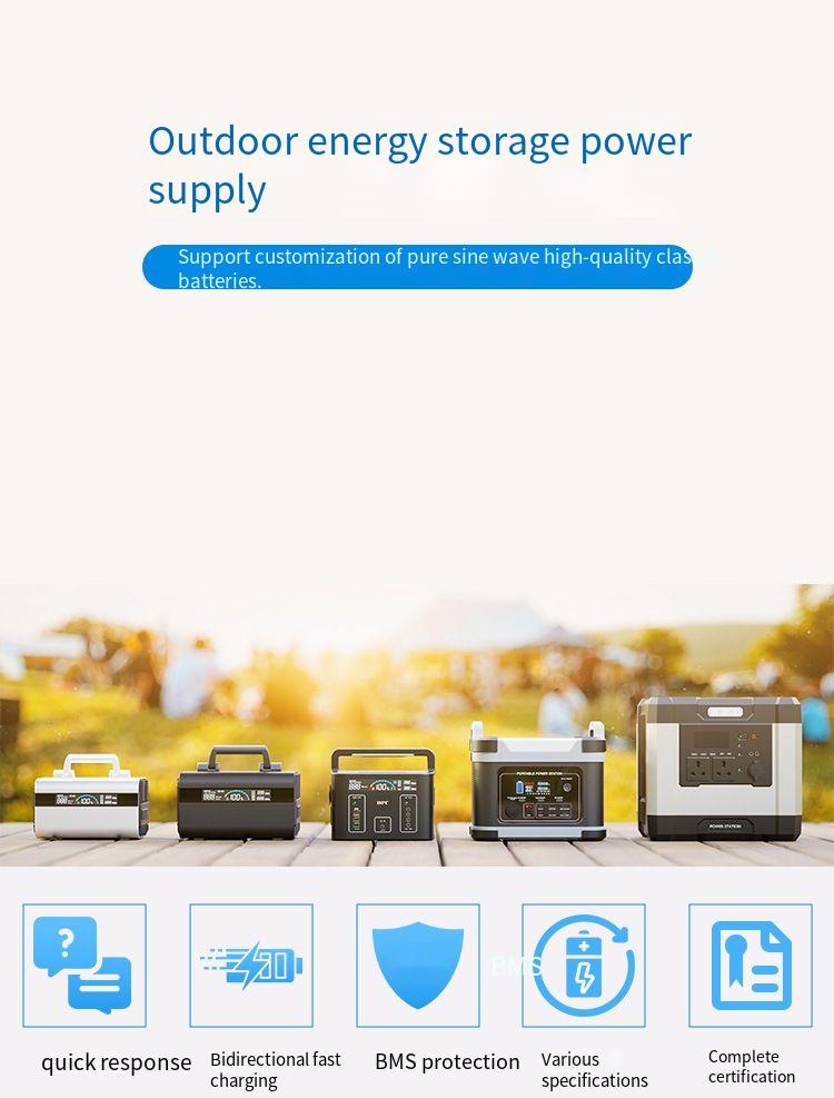 600W 220V Pure Sine Wave Power Station , Portable Energy Storage Power Supply