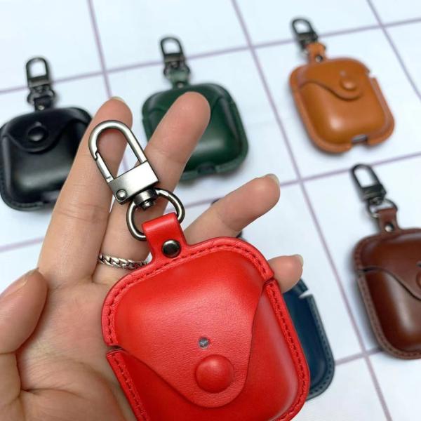 Shockproof Luxury Cell Phone Case PU Leather For Airpods Pro