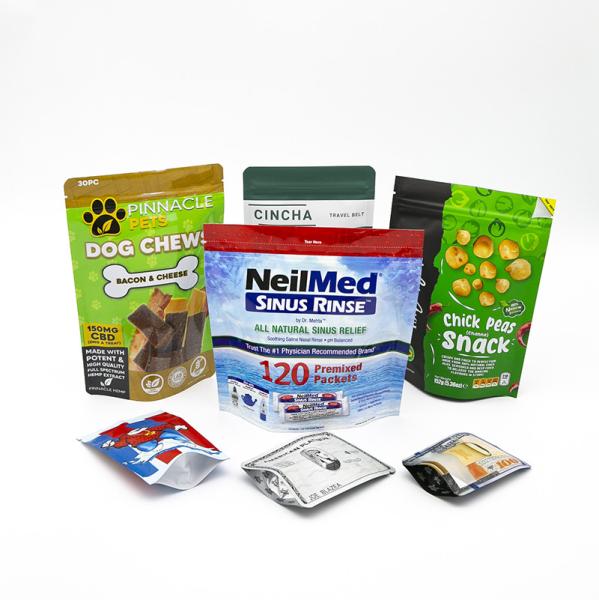 Customized Plastic Food Packaging Bags, Self-Standing Zipper Bag Manufacturers,