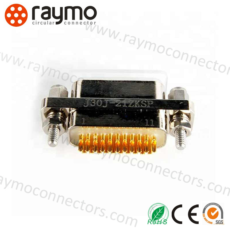J30J Series Micro-D MIL-Spec 0.1-15 mm2 Wire Section Area Waterproof Power Connector IP67