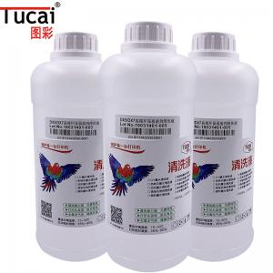 China 1000 Ml/Bottle Solvent Ink Cleaning Solution Water Based Cleaning Liquid For Epson DX5 DX6 on sale