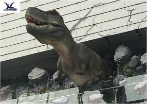 Life Size Mechanical Outdoor Dinosaur Statues For Dinosaur Theme Park / Zoo
