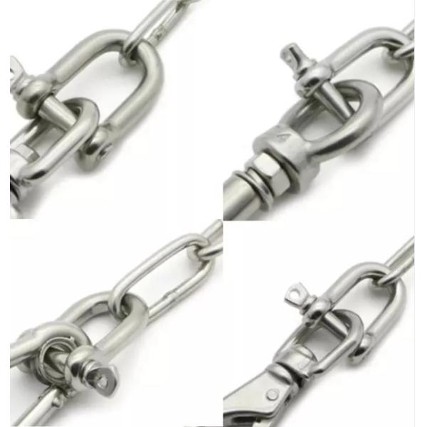 Polished Finish OEM 304 316 Stainless Steel Us Bolt Type Chain Shackle D Shackle