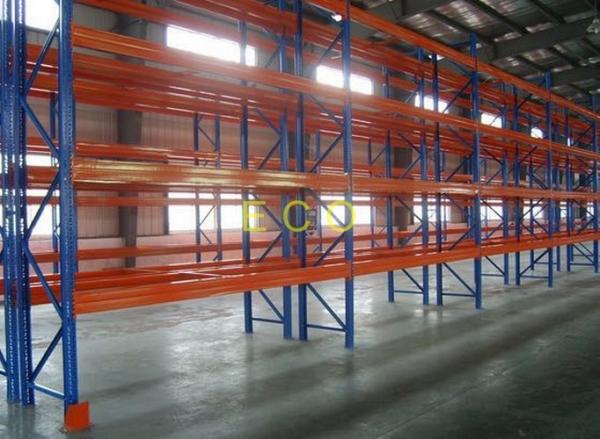 Cheap Industrial Heavy Duty Pallet Racking system / Steel Rack For Warehouse SGS ISO for sale