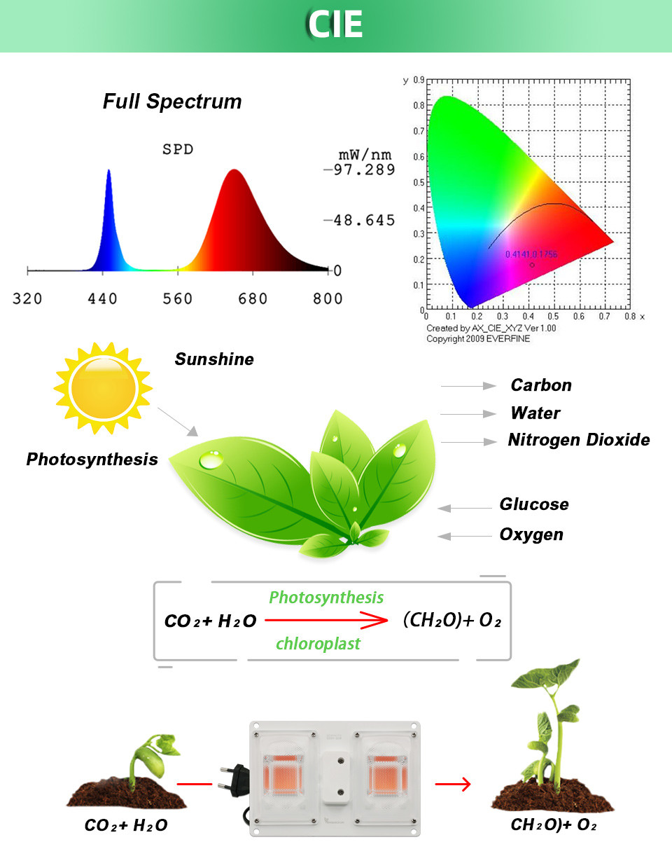 AC 120V Full Spectrum Grow Lights Switch Control For Greenhouse Horticultural Plants