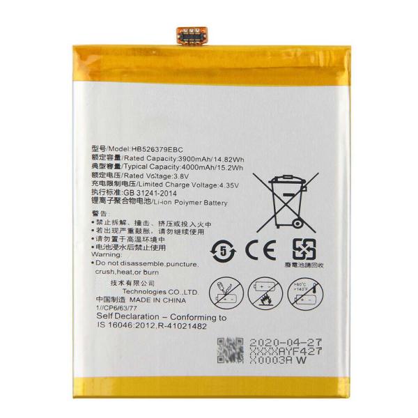 4000mAh HB526379EBC Battery , Enjoy 5 HONOR 4c Pro Huawei Y6 Pro Battery Replacement
