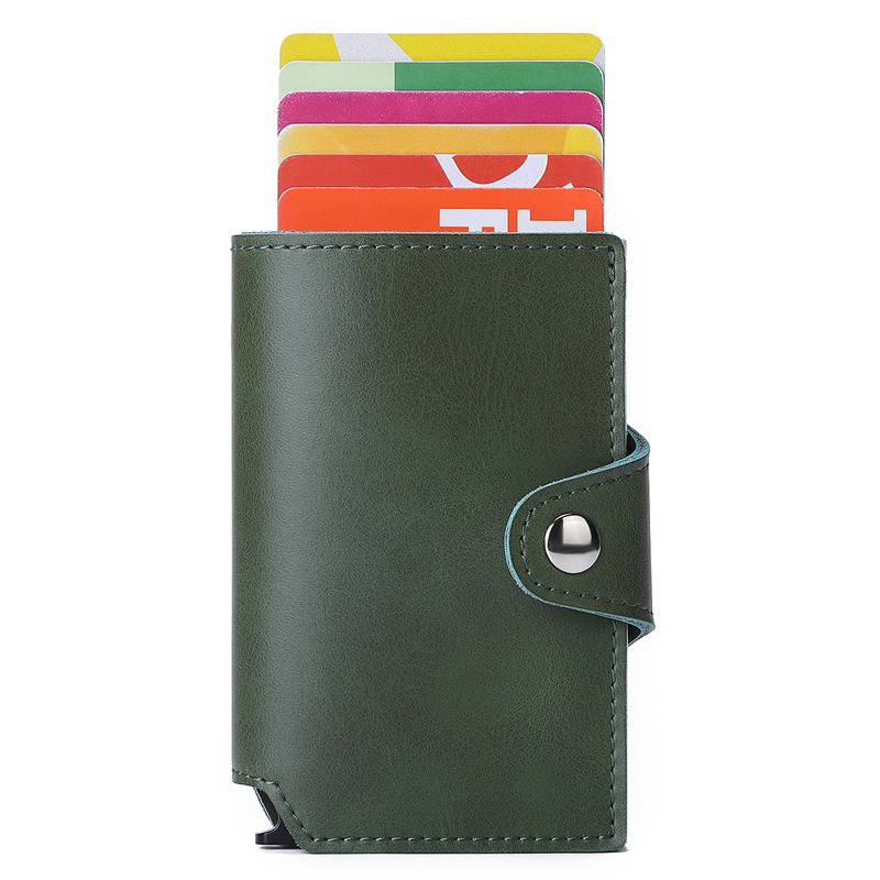 Compact and Stylish Metal Automatic Pop-Up Anti-Degaussing Multi-Card Slot Card Holder