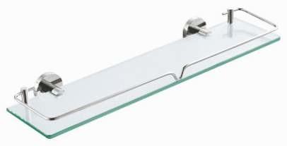 Cheap 51482 glass shelf bathroom accessory brass chrome finish towel bar paper holder soap dish for sale