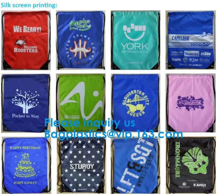 Custom Gift Promotional 210D 420D Polyester 190T Nylon Small Drawstring Bag,Promotional Heavy Duty 190T Nylon Polyester