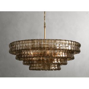 Quality 36&quot; Smoked Crystal Chandelier Dimmable Multi Layer Chandelier Customized wholesale