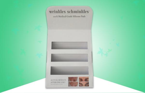 Three - Teir Skincare Cardboard Countertop Displays / Table Cardboard Display