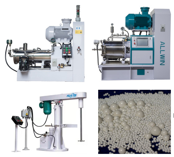 500L 250L Stainless Steel Wet Grinding Horizontal Bead Mill Machine in Chemical Fiber Industry