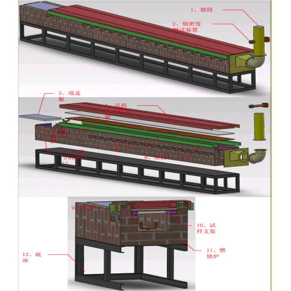 ASTM E84 Building Materials Surface Burning Characteristics Test Apparatus