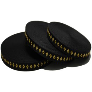 Customized Woven Jacquard Webbing 100% Polyester For Bag Strap
