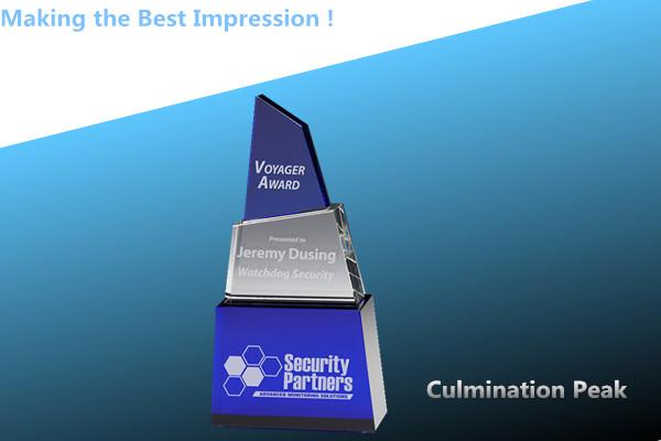 culmination award/crystal trophy/acrylic award/glass blue award/crystal