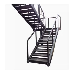 Space-Efficient Prefabricated Galvanized Steel Stair For Project Build