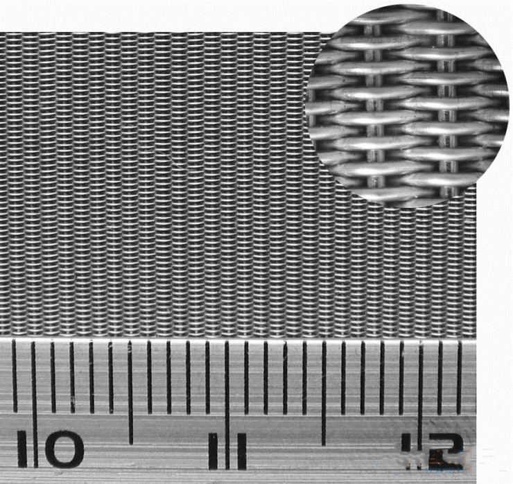 Reverse Dutch Woven Stainless Steel Wire Mesh Panels Plain Twill Customized Length