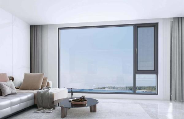 Powder Coated Aluminum Casement Windows with Superior Soundproofing and