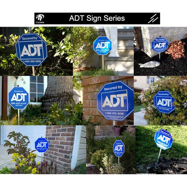 Customized 28" Stop Sign Yard Alarm Reflective Safety Warning Sign Board Double Sided