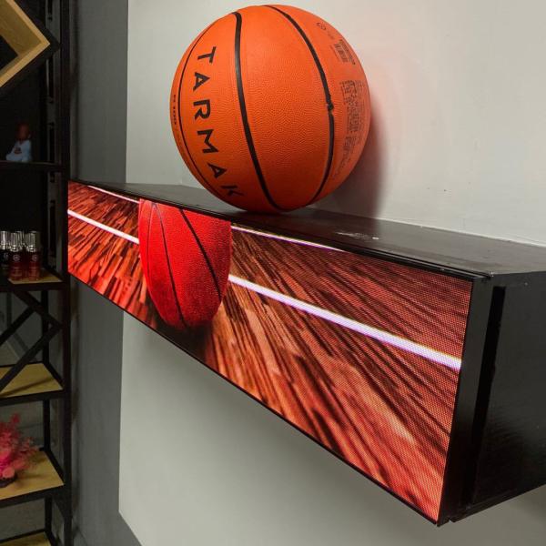 Long Narrow Shelf Advertising Screen Stretch Bar Led Display Digital Signage P1.25