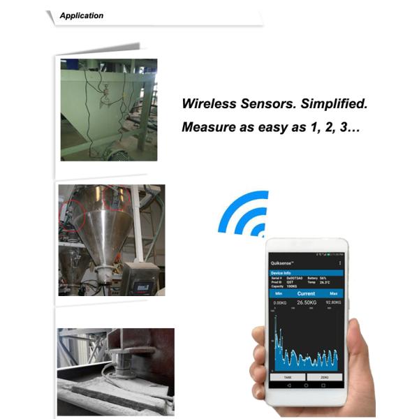 16Hz Data Rate Wireless Module Load Cell BT Weight Sensors with High Accuracy and 0.1%F.S Accuracy