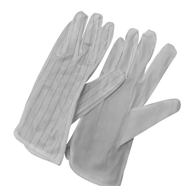 PU Coated ESD Safety Gloves Black Grey Colors Breathable Work Gloves