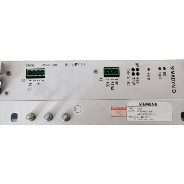 SIEMENS 6DD1682-0BB0 SIMADYN D SUBRACK SR6 230V AC NATURAL CONVECTION 6 SLOTS , L-BUS