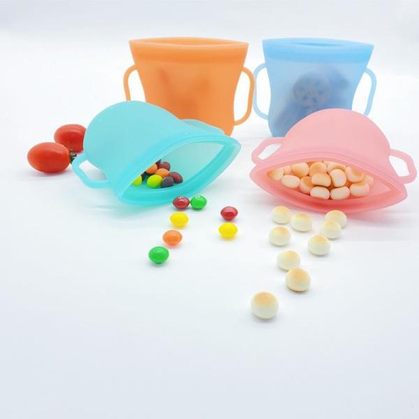 Non Toxic Food Grade Silicone Preservation Bag Baby Breast Milk Preservation Storage Silicone Cup