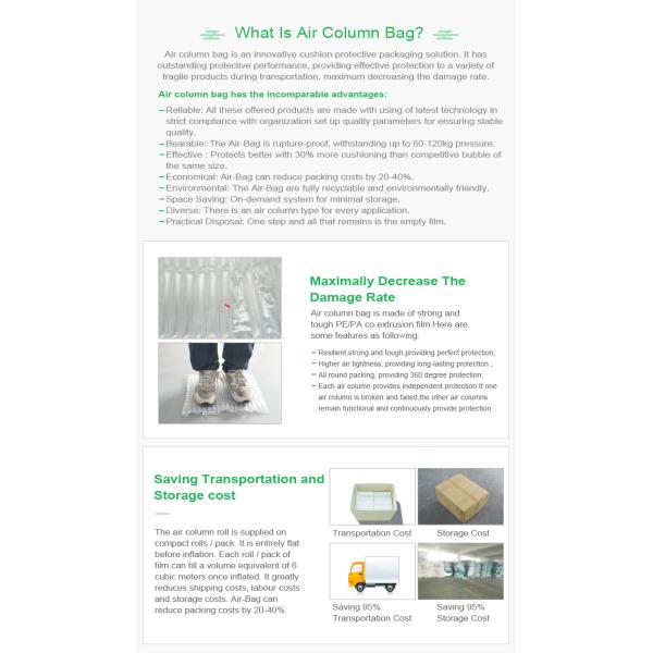 Air Pillow Filling Bags, ir dunnage bag air pillow, Air Buffer Bags Air Cushions Air pillow, Protective PE Mini Air Cush