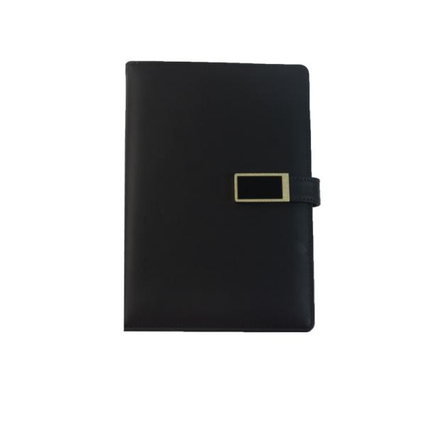 Custom LED Logo PU Leather Notebook For Business Office Usage
