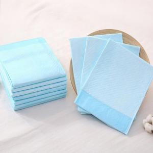 China 750ml Heavy Absorption Disposable Bed Underpads Fluff Pulp Hospital Bed Pads on sale