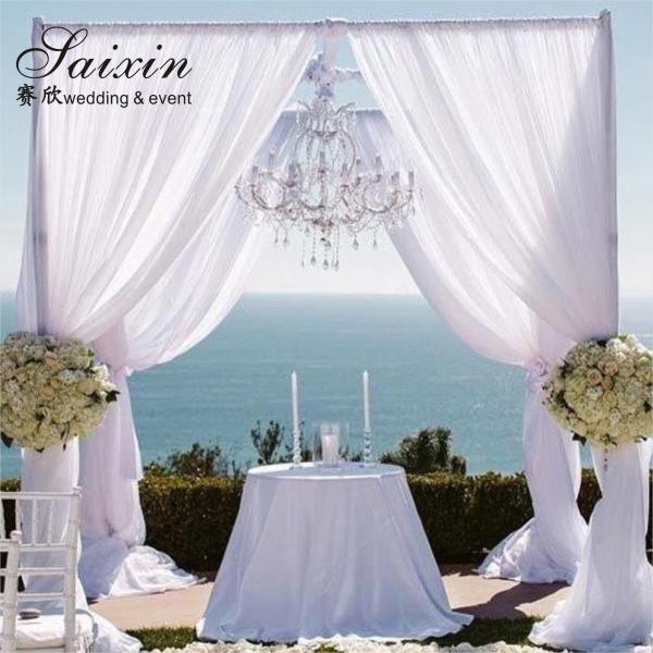 Wedding Mandap Backdrop Pipe Support Hang Drap Frame Adjust Aluminum Wedding Backdrop Pipe Stand