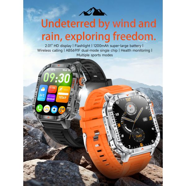 2.01inch 2G/3G/4G Network and Webcam video chat water resistant gps running sleep sports health activity tracker digital sport S1 Pro smart phone