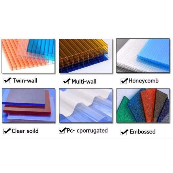 Atrium Transparent PC Sunlight Panel Multiwall Polycarbonate Roof/Roofing Sheet Polycarbonate Hollow Sheet Length 5800mm