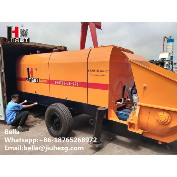 Diesel And Electric Power Type Tow Behind Trailer Stationary Station Concrete Pump Schwing Stetter Concrete Pumps