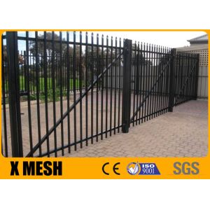 Quality 6 Point Welds Security Metal Fencing Black Aluminium Palisade Fence wholesale