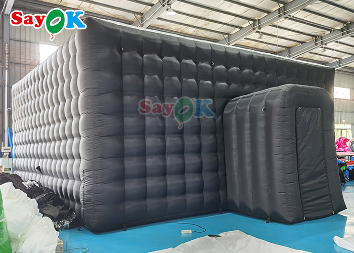 Black Inflatable Camping Cube Tent For Outdoor Wedding Party