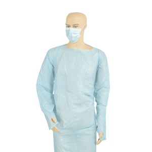 Quality Anti Dirt CPE Disposable Protective Clothing With Thumb Loop wholesale