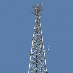 China Galvanized 40m Self Supporting Mast For Broadcast on sale