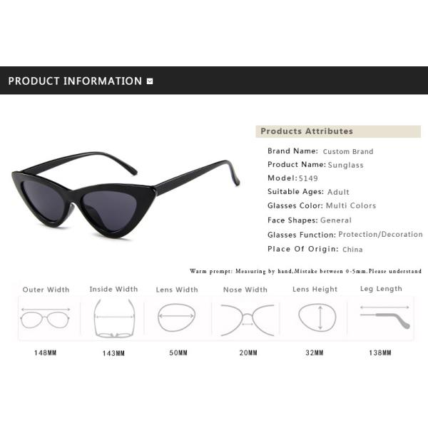 Butterfly Cat Eye Frame Glasses Trendy Street Style Hot Sale Sunglasses