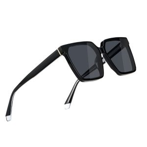 Quality UV Blocking Square Acetate Sunglasses Large Frame Polarized Impact Resistant wholesale
