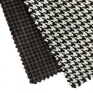 Quality Houndstooth Polyester Yarn Dyed Check Plaid Fabric 100% Polyester for School Uniform wholesale
