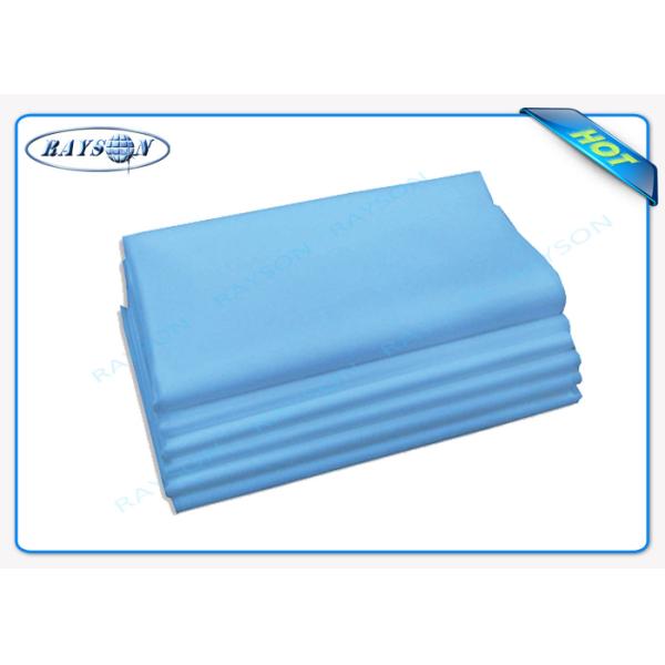 Convenient Disposable Bed Sheet Nonwoven Bright Color Low Thickness 80cm 190cm