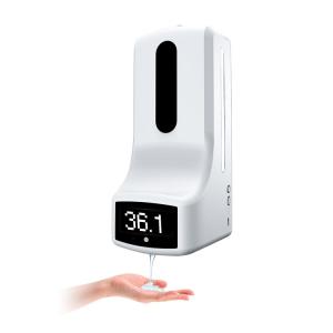 Quality Wall Mount 1000ML Automatic Soap Dispenser With Temperature Measuring Scanner wholesale